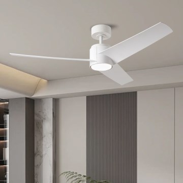 ZEVENTI - LED loftventilator ORVIETO LED/18W/230V 3000/4000/6000K Wi-Fi Tuya hvid + fjernbetjening