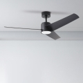 ZEVENTI - LED-loftventilator ORVIETO LED/18W/230V 3000/4000/6000K Wi-Fi Tuya sort + fjernbetjening
