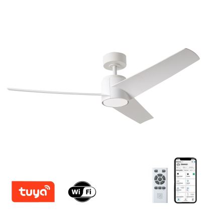 ZEVENTI - LED loftventilator dæmpbar ORVIETO LED/18W/230V 3000-6000K Wi-Fi Tuya hvid + fjernbetjening