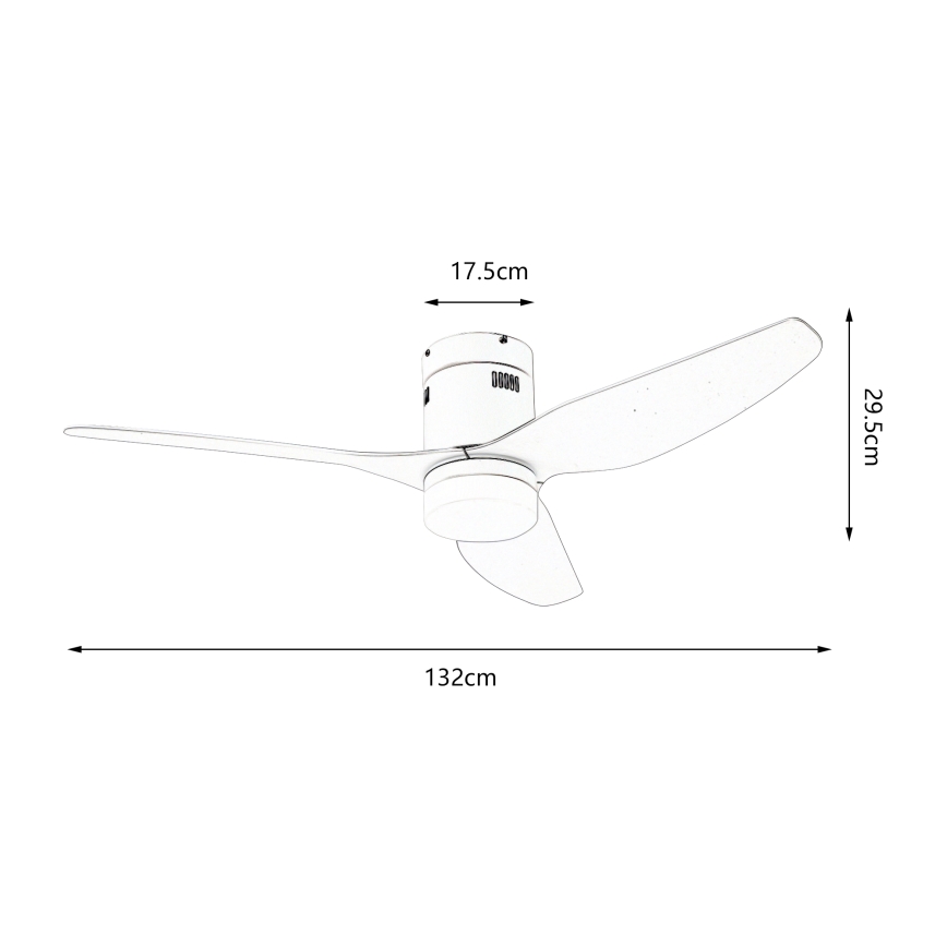 ZEVENTI - LED loftventilator dæmpbar PADUA LED/18W/230V 3000-6000K Wi-Fi Tuya sort + fjernbetjening