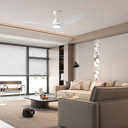 ZEVENTI - LED loftventilator URBINO LED/20W/230V 3000-6000K Wi-Fi Tuya hvid + fjernbetjening