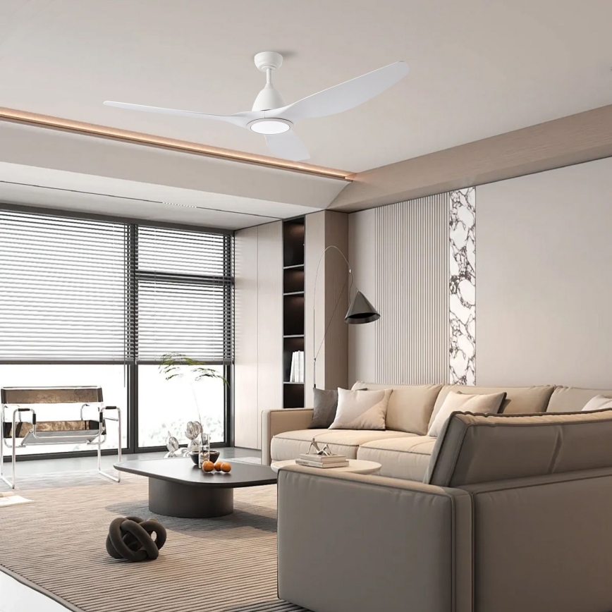 ZEVENTI - LED loftventilator URBINO LED/20W/230V 3000-6000K Wi-Fi Tuya hvid + fjernbetjening