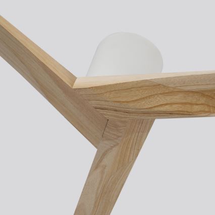 ZEVENTI - Loftventilator VELLON Wi-Fi Tuya hvid/paulowniatræ + fjernbetjening