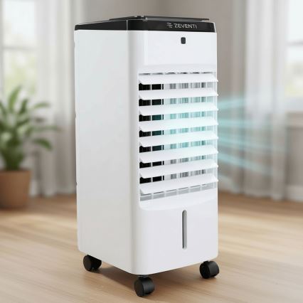 ZEVENTI - Luftkøler ARCTIC 60W/230V sort/hvid + fjernbetjening