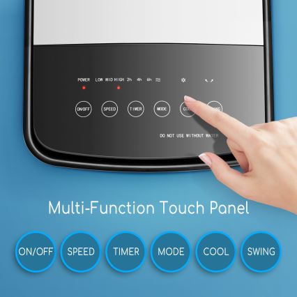 ZEVENTI - Luftkøler ARCTIC 60W/230V sort/hvid