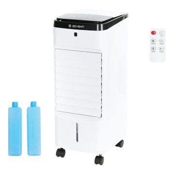 ZEVENTI - Luftkøler ARCTIC 60W/230V sort/hvid + fjernbetjening