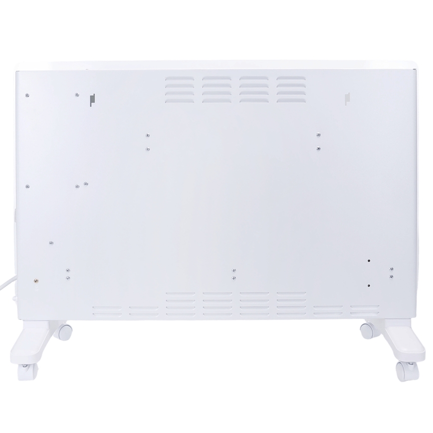 ZEVENTI - Smart vægmonteret elektrisk elvarmer/konvektor med LCD-display 1000/2000W/230V Wi‑Fi hvid