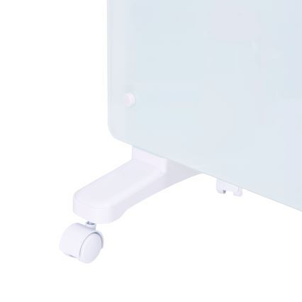 ZEVENTI - Smart vægmonteret elektrisk konvektor/varmeovn med LCD-display 1000/2000W/230V Wi-Fi hvid
