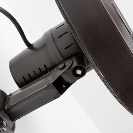 ZEVENTI - Vægventilator FREEZE 50W/230V Ø 45 cm sort/brun + fjernbetjening
