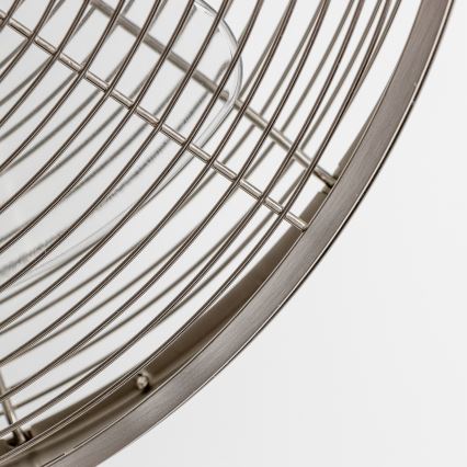 ZEVENTI - Vægmonteret ventilator FREEZE 50W/230V Ø 45 cm mat krom + fjernbetjening