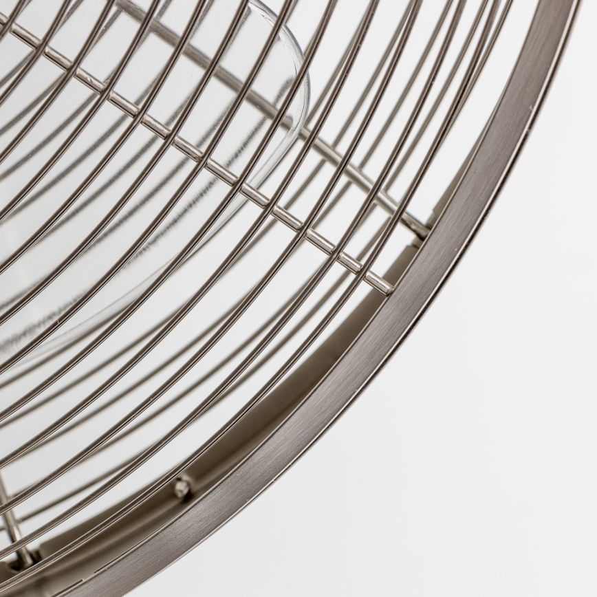 ZEVENTI - Vægmonteret ventilator FREEZE 50W/230V Ø 45 cm mat krom + fjernbetjening