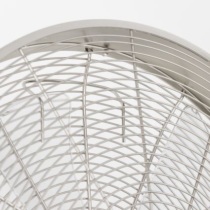 ZEVENTI - Vægmonteret ventilator FREEZE 50W/230V Ø 45 cm mat krom + fjernbetjening