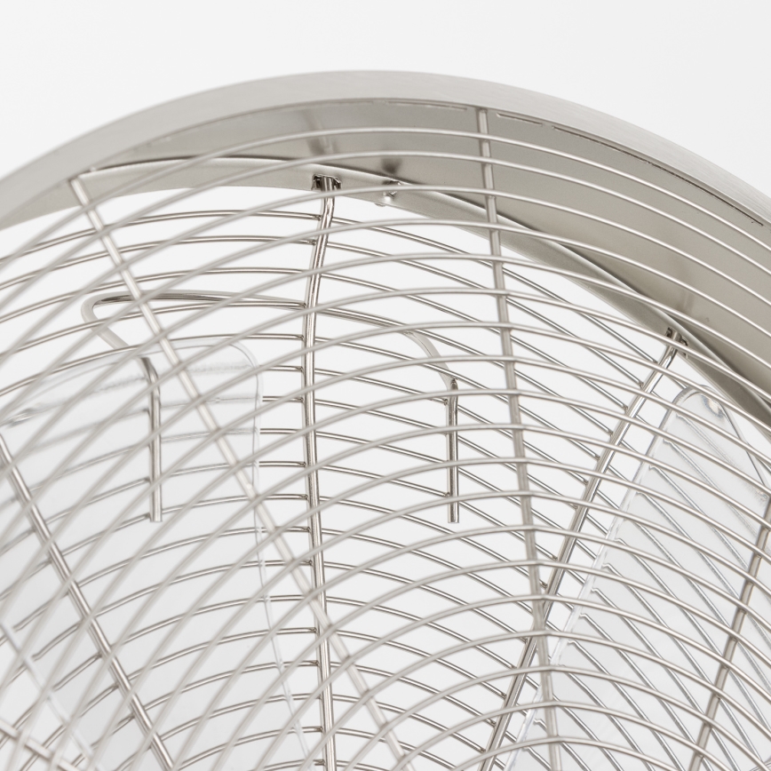 ZEVENTI - Vægmonteret ventilator FREEZE 50W/230V Ø 45 cm mat krom + fjernbetjening