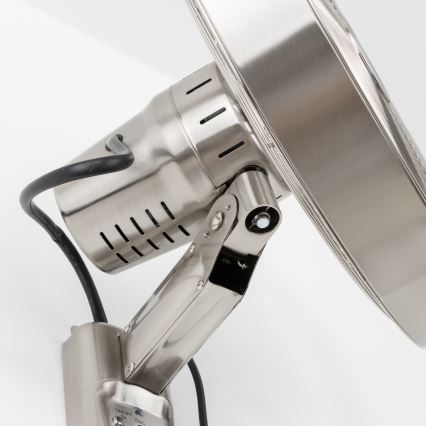 ZEVENTI - Vægmonteret ventilator FREEZE 50W/230V Ø 45 cm mat krom + fjernbetjening