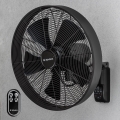 ZEVENTI - Vægmonteret ventilator FREEZE 50W/230V Ø 45 cm sort + fjernbetjening