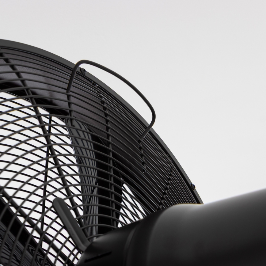 ZEVENTI - Vægmonteret ventilator FREEZE 50W/230V Ø 45 cm sort + fjernbetjening