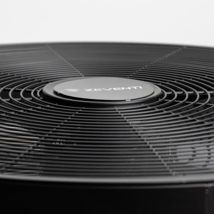 ZEVENTI - Vægmonteret ventilator FREEZE 50W/230V Ø 45 cm sort + fjernbetjening