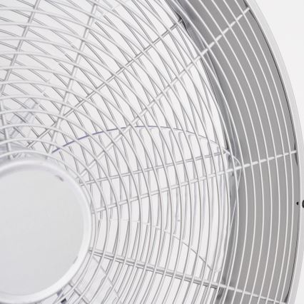 ZEVENTI - Vægmonteret ventilator FANNY 50W/230V Ø 45 cm mat krom + fjernbetjening
