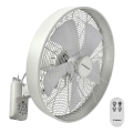 ZEVENTI - Vægventilator FREEZE 50W/230V diameter 40 cm hvid + fjernbetjening