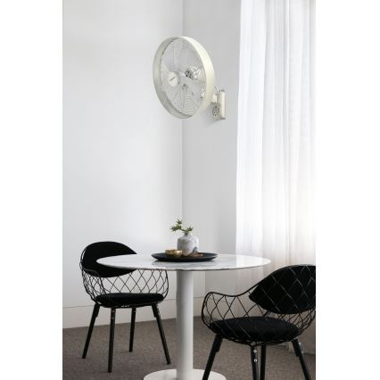 ZEVENTI - Vægventilator FREEZE 50W/230V diameter 40 cm hvid + fjernbetjening