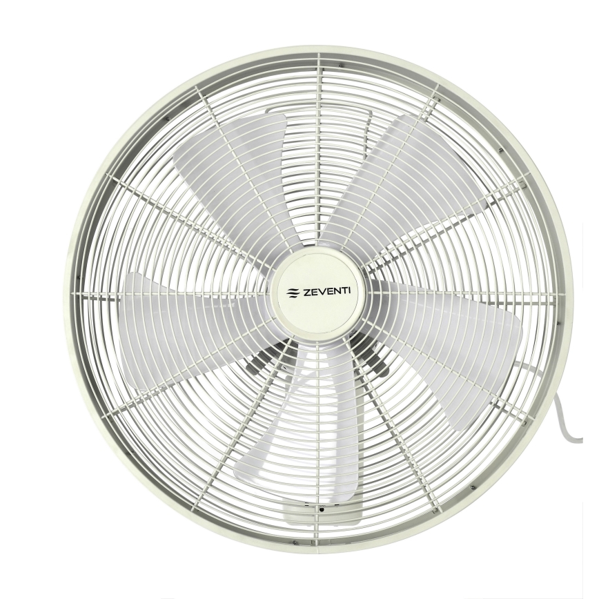ZEVENTI - Vægventilator FREEZE 50W/230V diameter 40 cm hvid + fjernbetjening
