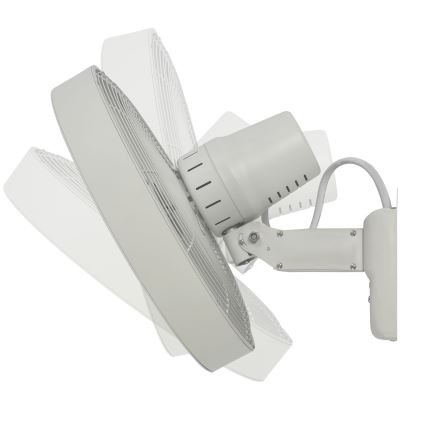 ZEVENTI - Vægventilator FREEZE 50W/230V diameter 40 cm hvid + fjernbetjening