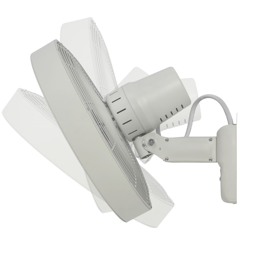 ZEVENTI - Vægventilator FREEZE 50W/230V diameter 40 cm hvid + fjernbetjening