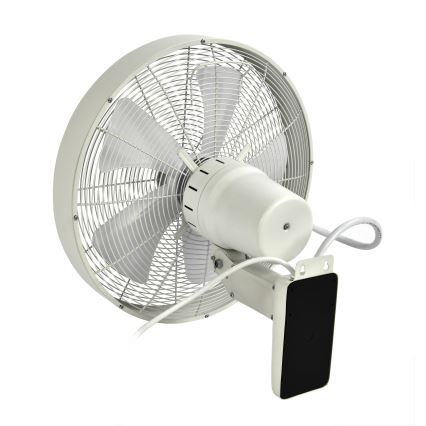 ZEVENTI - Vægventilator FREEZE 50W/230V diameter 40 cm hvid + fjernbetjening