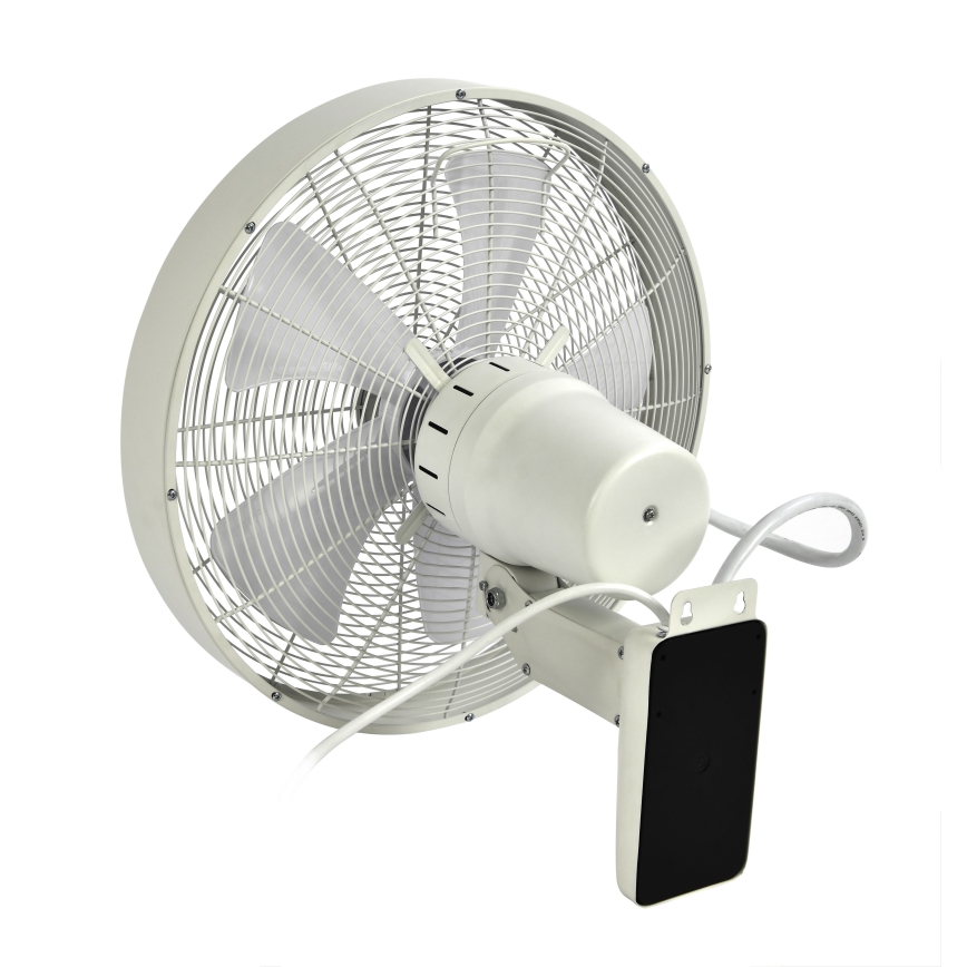 ZEVENTI - Vægventilator FREEZE 50W/230V diameter 40 cm hvid + fjernbetjening