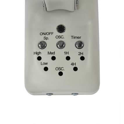 ZEVENTI - Vægventilator FREEZE 50W/230V diameter 40 cm hvid + fjernbetjening