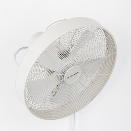 ZEVENTI - Vægventilator FREEZE 50W/230V diameter 40 cm hvid + fjernbetjening