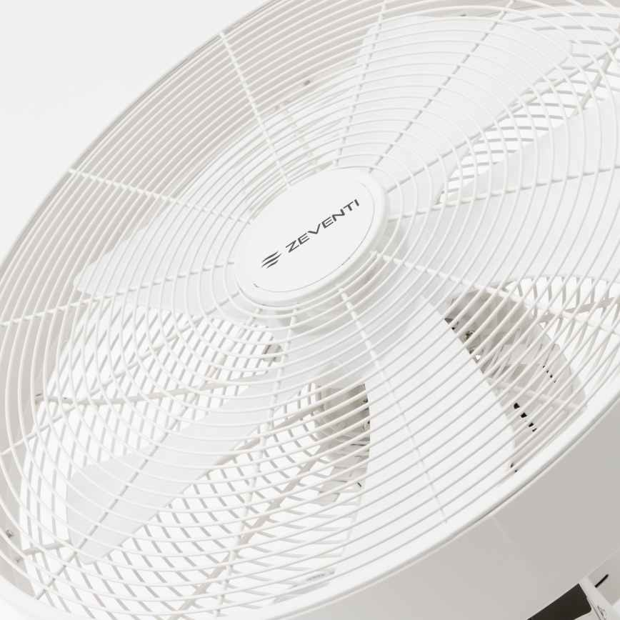ZEVENTI - Vægventilator FREEZE 50W/230V diameter 40 cm hvid + fjernbetjening