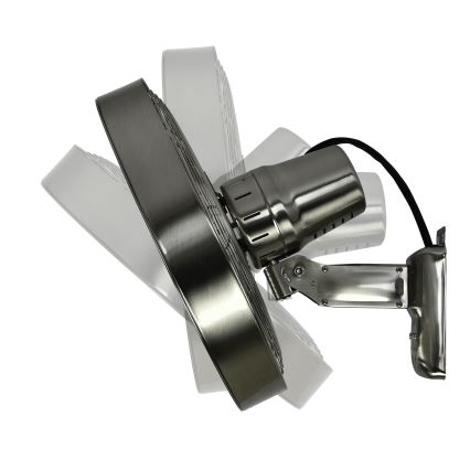 ZEVENTI - Vægventilator FREEZE 50W/230V diameter 40 cm mat krom + fjernbetjening