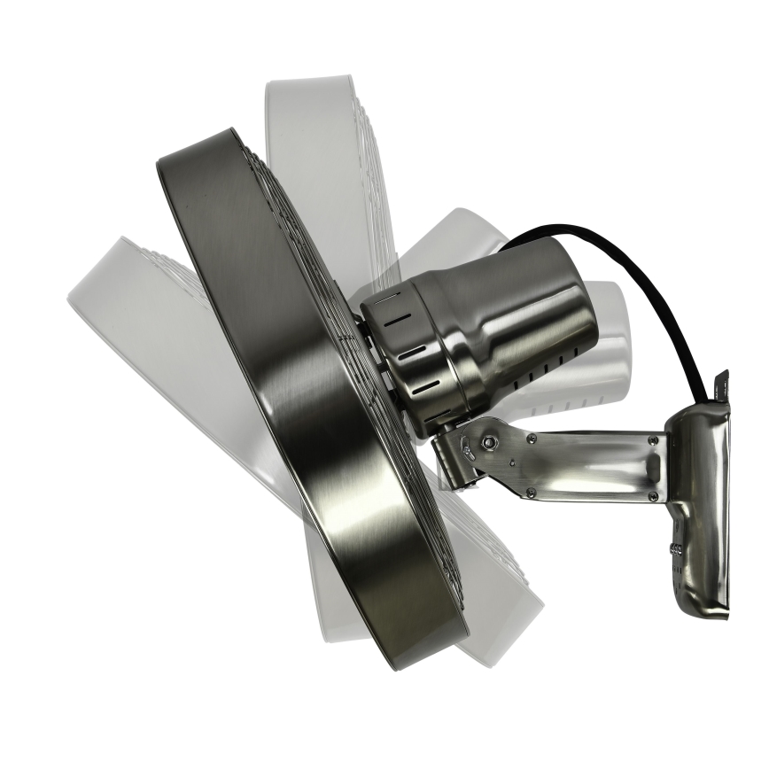 ZEVENTI - Vægventilator FREEZE 50W/230V diameter 40 cm mat krom + fjernbetjening