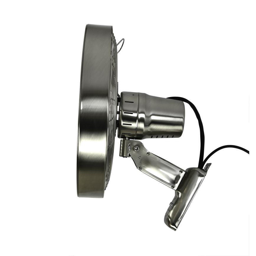 ZEVENTI - Vægventilator FREEZE 50W/230V diameter 40 cm mat krom + fjernbetjening