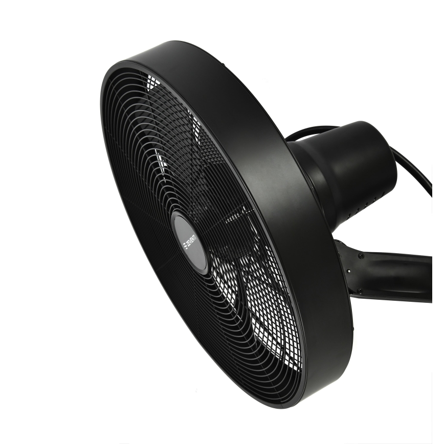 ZEVENTI - Vægventilator FREEZE 50W/230V diameter 40 cm sort + fjernbetjening