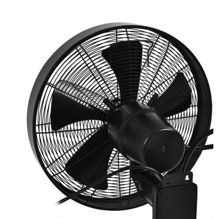 ZEVENTI - Vægventilator FREEZE 50W/230V diameter 40 cm sort + fjernbetjening