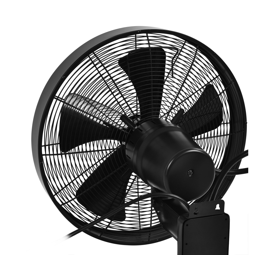 ZEVENTI - Vægventilator FREEZE 50W/230V diameter 40 cm sort + fjernbetjening