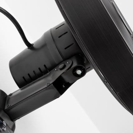 ZEVENTI - Vægventilator FREEZE 50W/230V diameter 40 cm sort + fjernbetjening