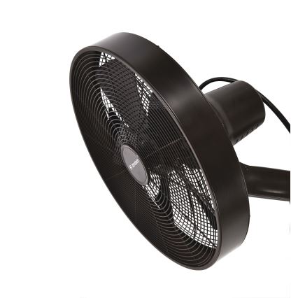 ZEVENTI - Vægventilator FREEZE 50W/230V diameter 40 cm sort/brun + fjernbetjening