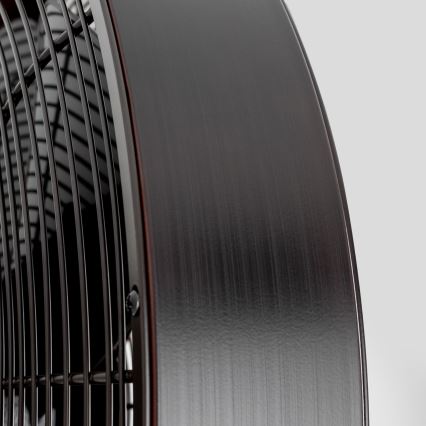 ZEVENTI - Vægventilator FREEZE 50W/230V diameter 40 cm sort/brun + fjernbetjening