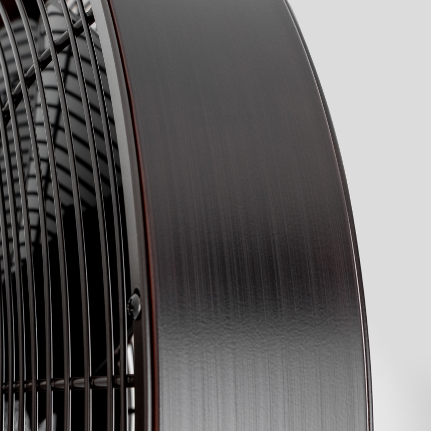 ZEVENTI - Vægventilator FREEZE 50W/230V diameter 40 cm sort/brun + fjernbetjening
