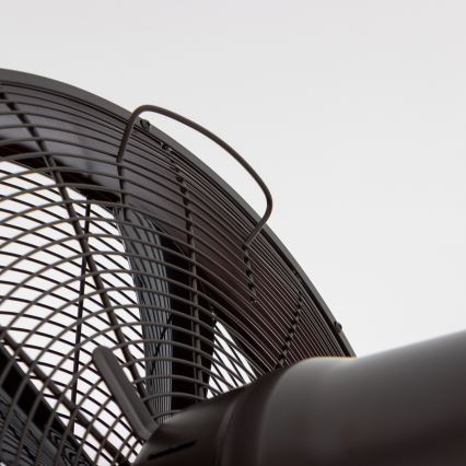 ZEVENTI - Vægventilator FREEZE 50W/230V diameter 40 cm sort/brun + fjernbetjening