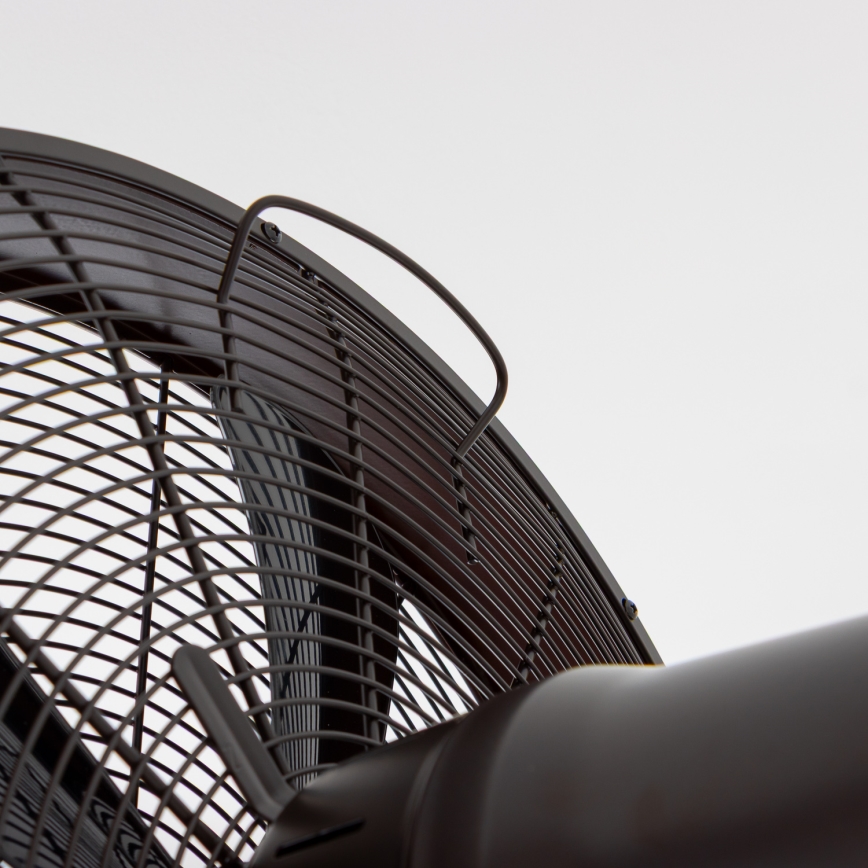 ZEVENTI - Vægventilator FREEZE 50W/230V diameter 40 cm sort/brun + fjernbetjening
