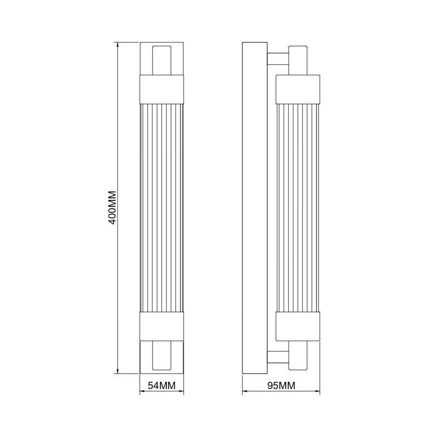Zuma Line - LED væglampe LED/8W/230V messing
