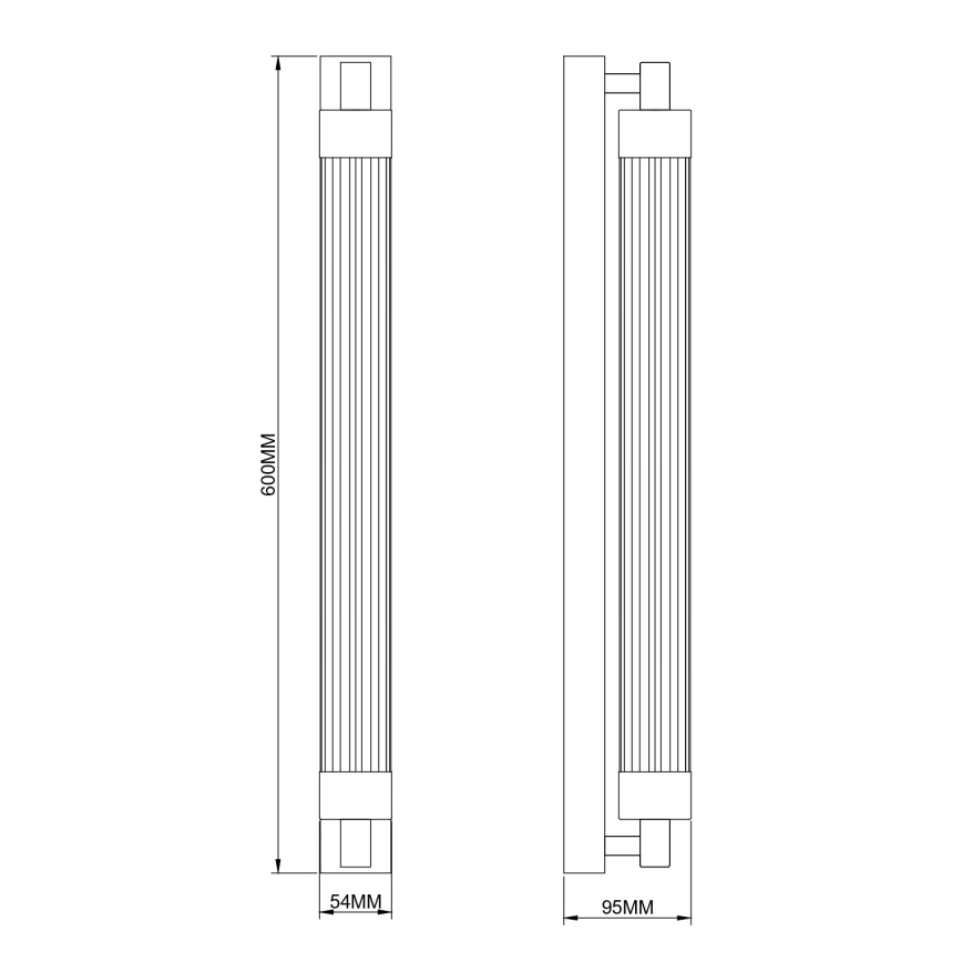 Zuma Line - LED væglampe LED/14W/230V sort