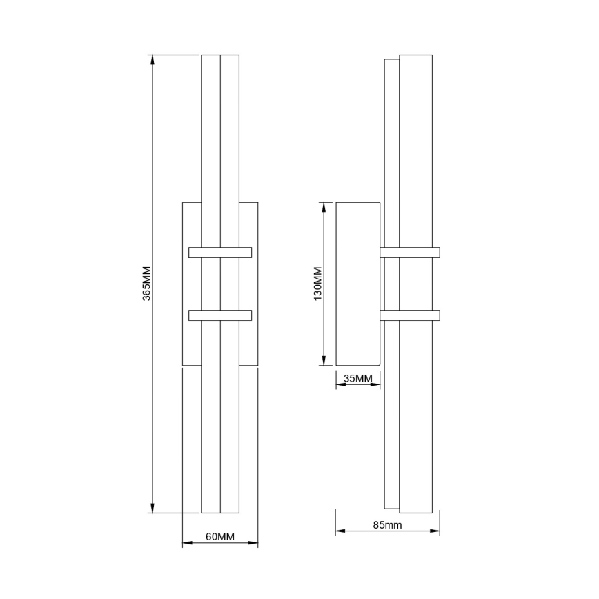 Zuma Line - LED Væglampe LED/8W/230V guld