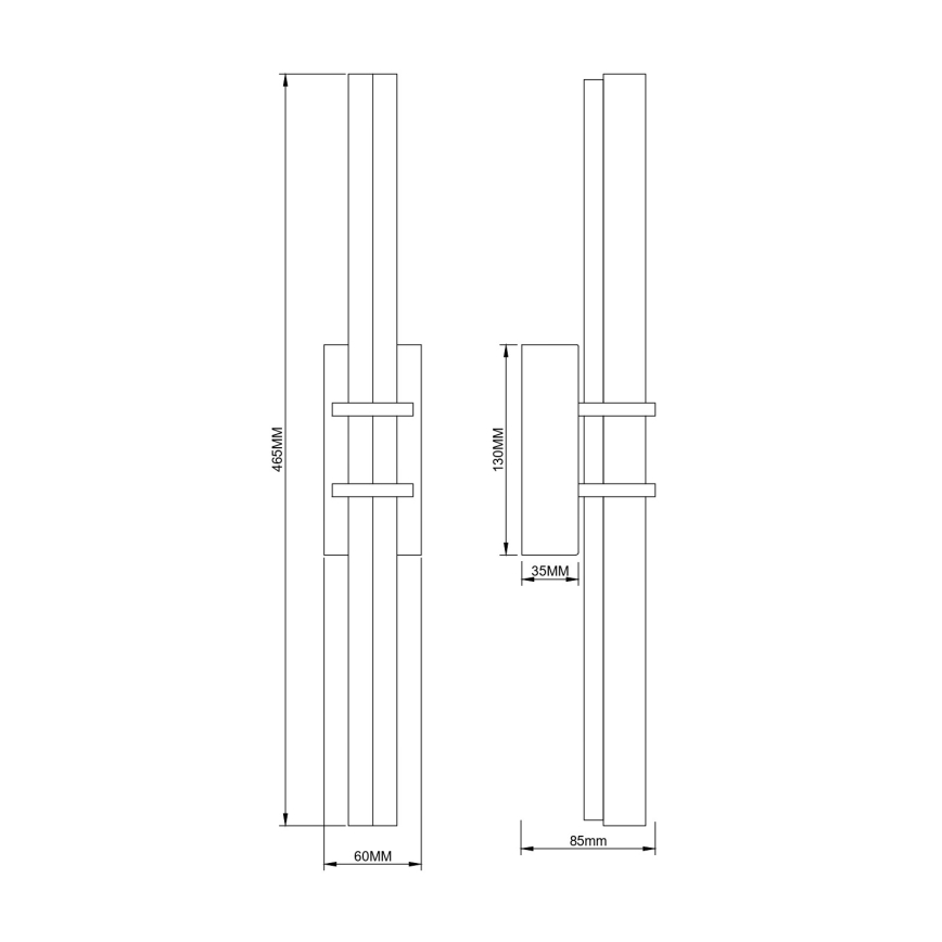 Zuma Line - LED væglampe LED/10W/230V guld
