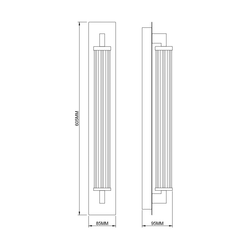 Zuma Line - LED-væglampe LED/13W/230V, guld