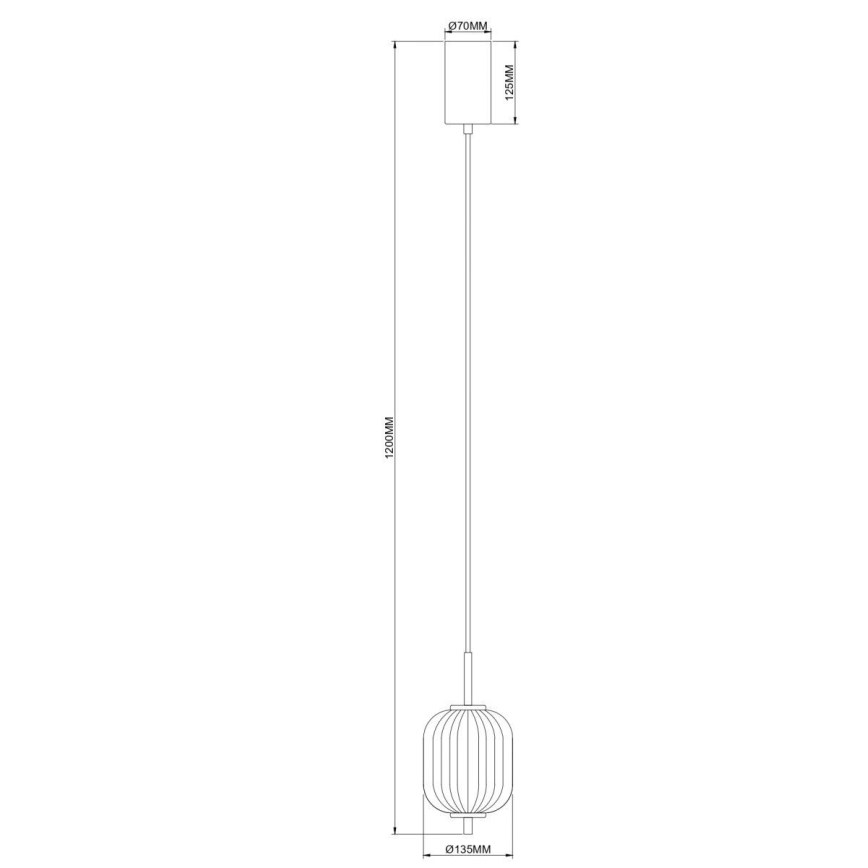 Zuma Line - LED-pendel på wire LED/6,5W/230V Ø 13 cm, guld